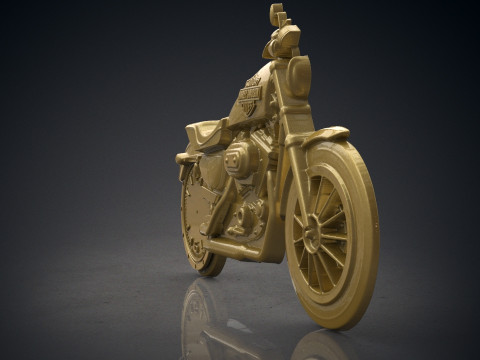 Harley Davidson wall clock Model Cetak 3D
