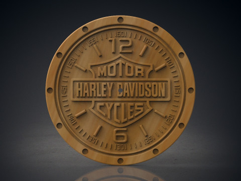 Harley Davidson wall clock 3D printmodel