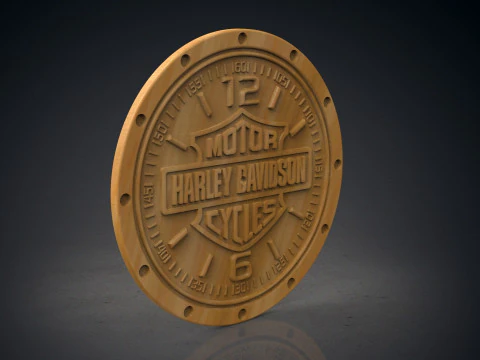 Harley Davidson wall clock 3D Print Model