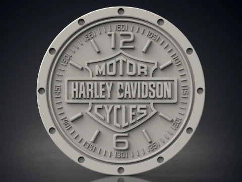 Harley Davidson wall clock 3D Print Model