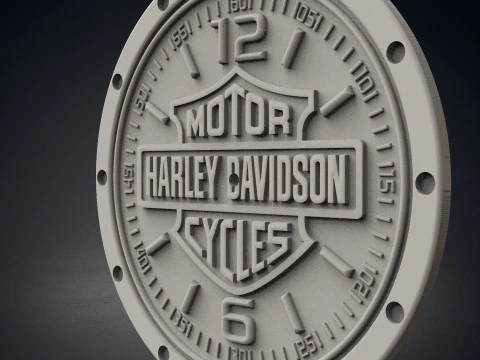 Harley Davidson wall clock 3D Print Model