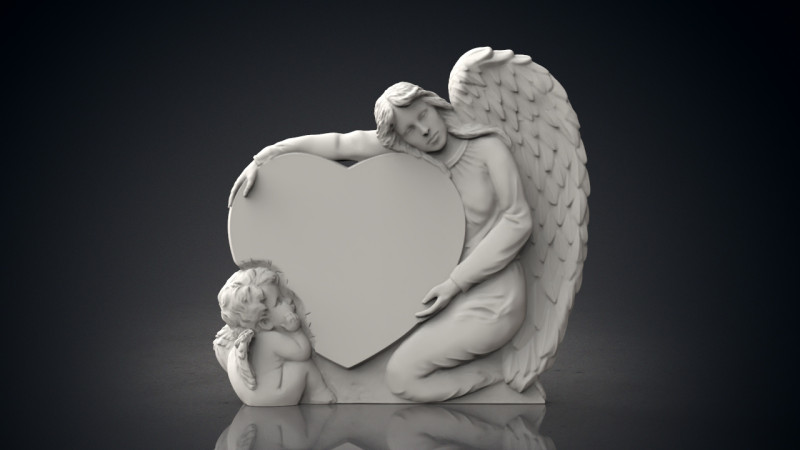 Angel monuments Modelo de impresión 3D .c4d .max .obj .3ds .fbx .stl .blend