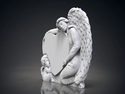 Engel monumenten 3D printmodel