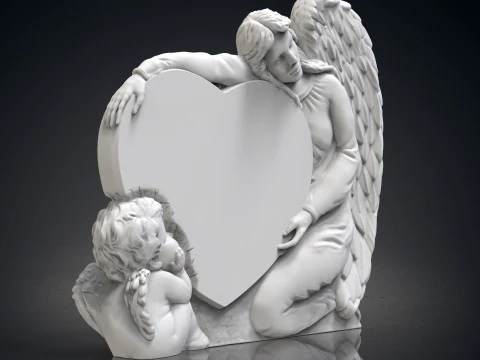 Engel monumenten 3D printmodel