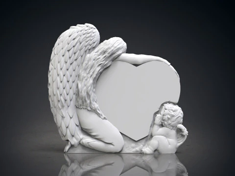 Engel monumenten 3D printmodel