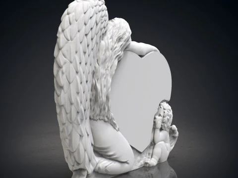 Engel monumenten 3D printmodel