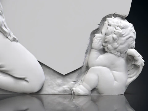 Engel monumenten 3D printmodel