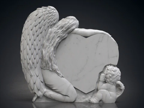 Engel monumenten 3D printmodel