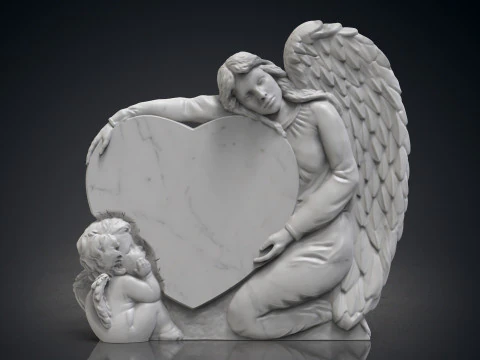 Engel monumenten 3D printmodel