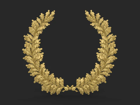 Венок из дубовых листьев 3D Принт Модель