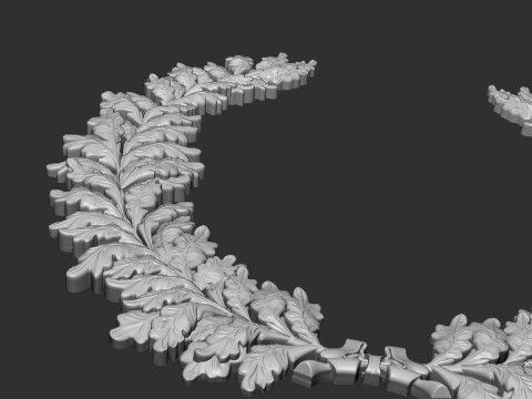 Wreath of oak leaves 3D 打印模型