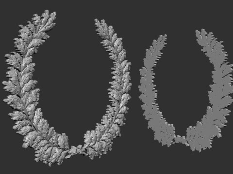 Wreath of oak leaves 3D 打印模型