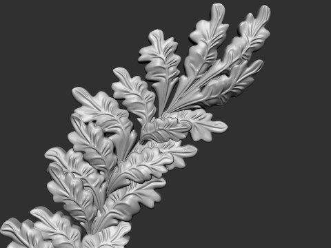 Wreath of oak leaves 3D 打印模型