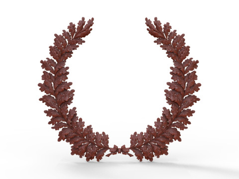 Wreath of oak leaves 3D 打印模型