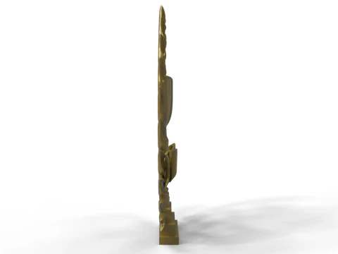 Wreath and trophy cup 3D Print Model