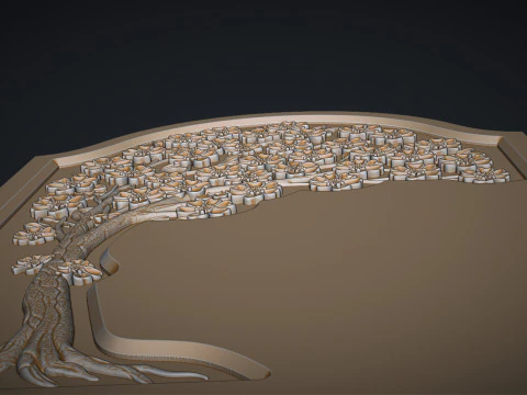 Nagrobek drzewa Sakura Model do druku 3D