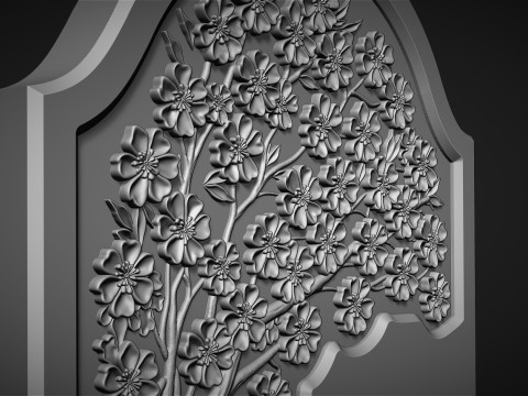 Sakura Tree Tombstone 3D Принт Модель