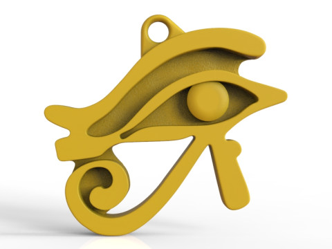 Egyptian Eye of Horus Necklace 3D printmodel