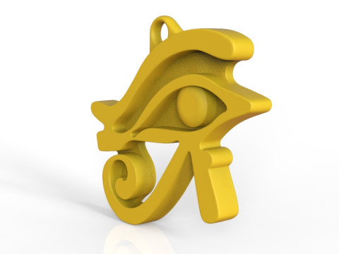 Egyptian Eye of Horus Necklace 3D printmodel