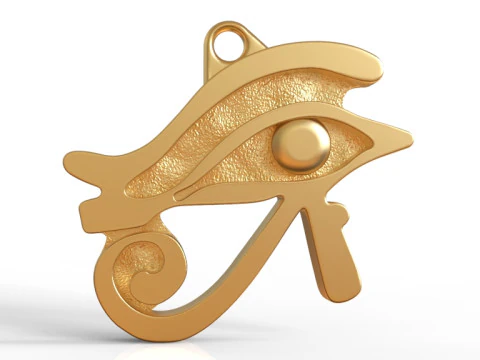Egyptian Eye of Horus Necklace 3D Print Model