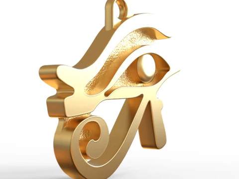 Egyptian Eye of Horus Necklace 3D Print Model