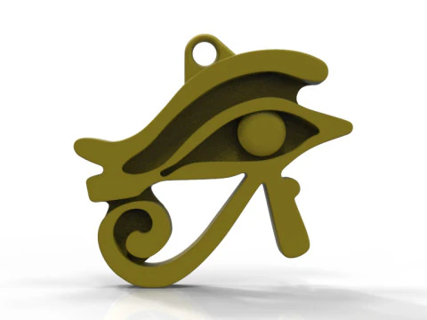 Egyptian Eye of Horus Necklace 3D Print Model