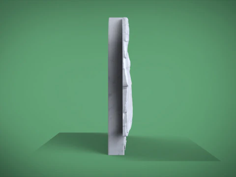 Memorial tombstone with wings 3D Print Model