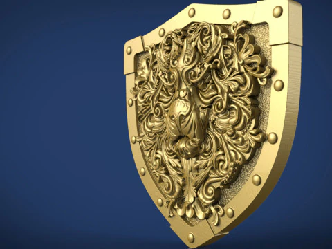 Lion Head 3D Print Model