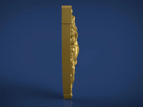Lion Head 3D Print Model