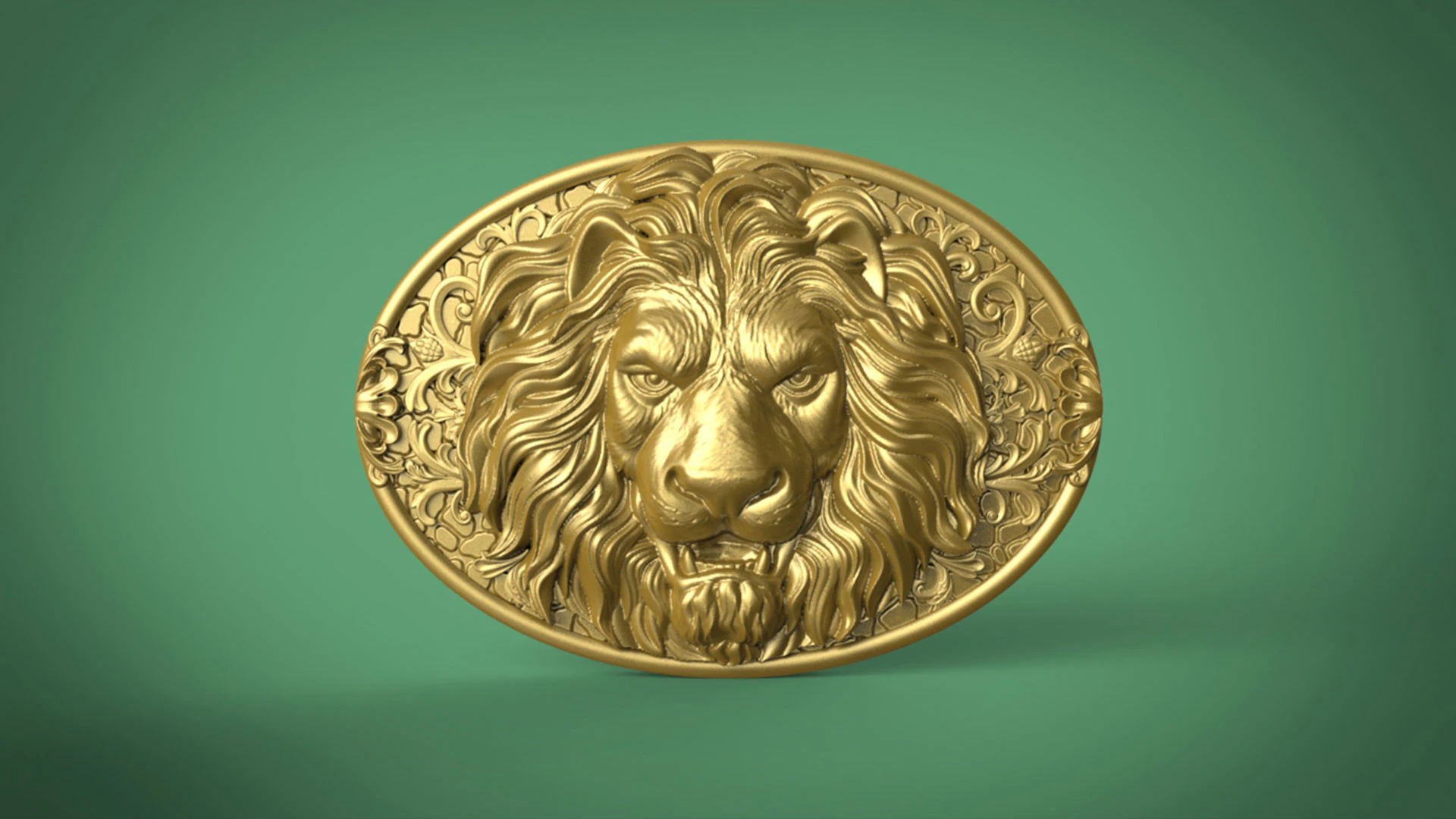 Lion Head 3D Print Model .c4d .max .obj .3ds .fbx .stl .blend 