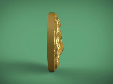 Lion Head 3D Print Model