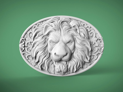 Lion Head 3Dプリントモデル