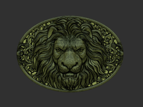 Lion Head 3Dプリントモデル