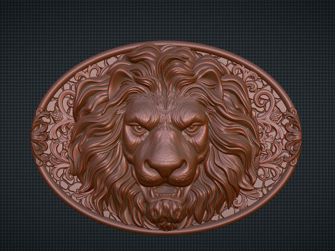 Lion Head 3Dプリントモデル