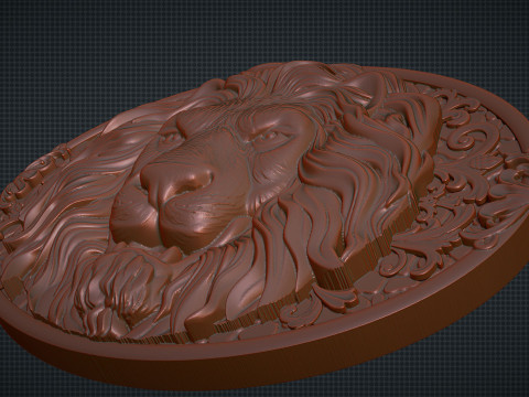 Lion Head 3Dプリントモデル