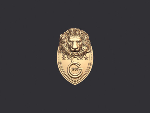 Galatasaray Football Club Logo 3D प्रिंट मॉडल