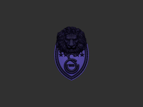 Galatasaray Football Club Logo 3D प्रिंट मॉडल