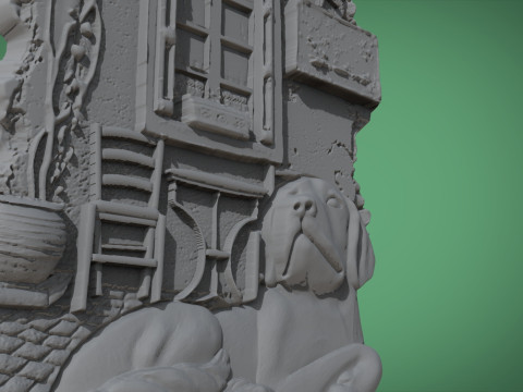 Dog Souvenir Fridge Magnet 3D Print Model