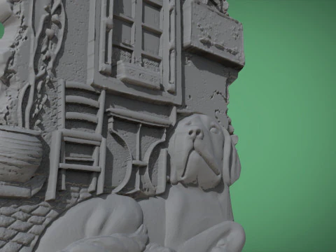 Im&atilde; de geladeira de lembran&ccedil;a de cachorro Modelo de Impressão 3D