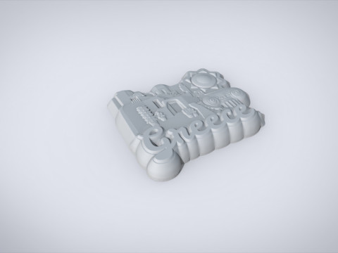 Greek Souvenir Fridge Magnet Modelo de impresión 3D