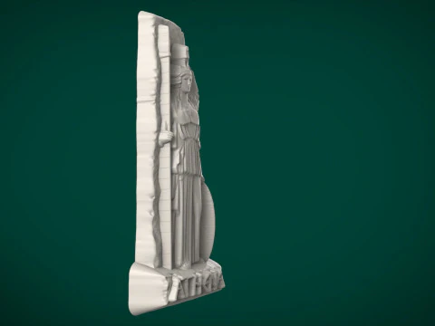 Athena bas relief 3D Print Model
