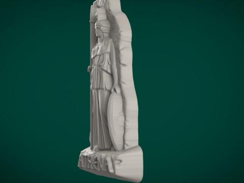 Athena bas relief Model do druku 3D