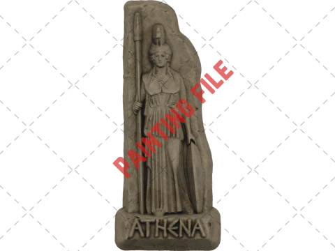 Athena bas relief Model do druku 3D
