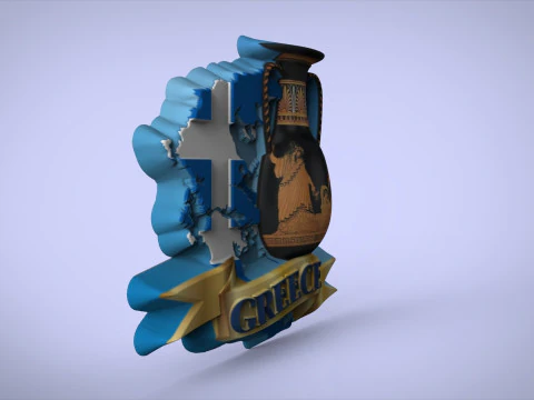 Greece Souvenir 3D Print Model