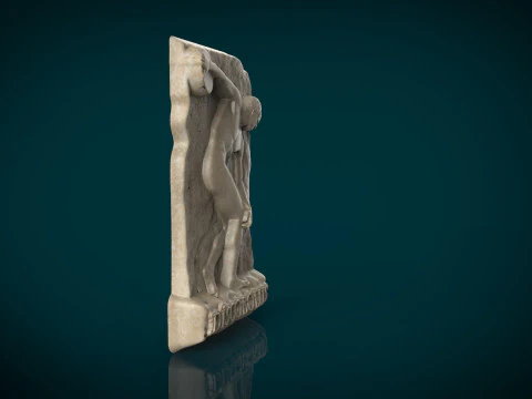Discobolus of myron bas relief 3D Print Model