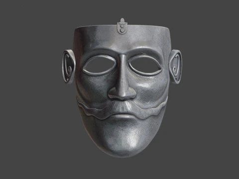 The Mask of a Kipchak Warrior 3D Print Model