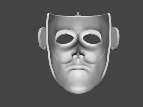 The Mask of a Kipchak Warrior 3D Print Model