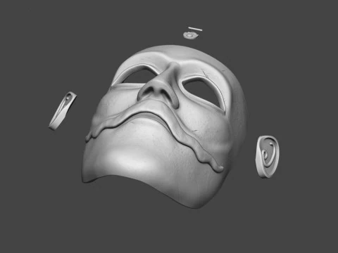 The Mask of a Kipchak Warrior 3D Print Model