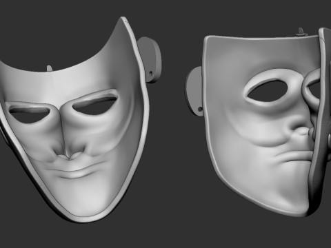The Mask of a Kipchak Warrior 3D 프린트 모델