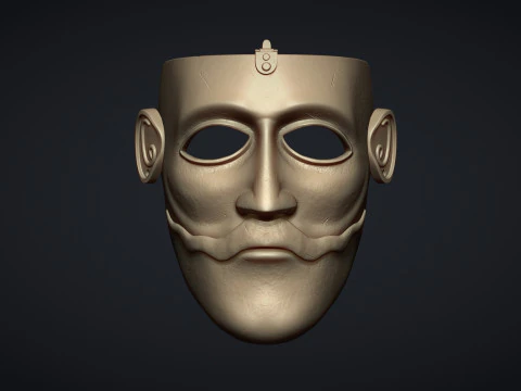 The Mask of a Kipchak Warrior 3D Print Model